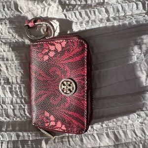 Tory Burch Burgundy Key Holder